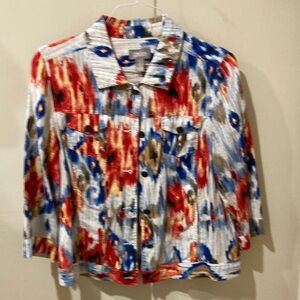 Chico’s Ikat print jacket